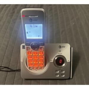 AT&T EL52119 DECT 6.0 Single Handset Home Cordless House Phone Answering System